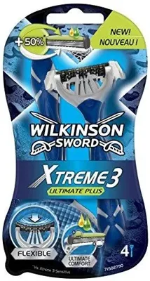 Wilkinson Wilkinson Sword Men Xtreme 3 Wegwerpmesjes - Ultimate Plus 4 st. Wilkinson Wilkinson Sword Men Xtreme 3 Wegwerpmesjes - Ultimate Plus 4 st.