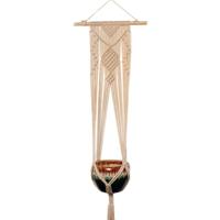 A3 Type Macrame opknoping bloem potten decoratie binnen buiten gevlochten touw opknoping Planter Plant houder - thumbnail