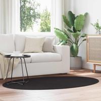 Tapijt HUARTE Zwart 170 x 120 cm 100% Polyester - thumbnail