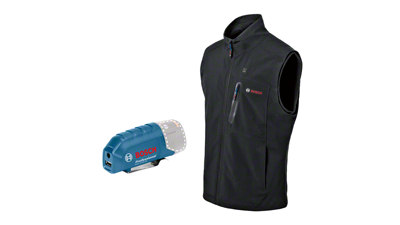 Bosch Blauw GHV 12 + 18V XA | Verwarmde bodywarmer 2XL | Zonder accu's & lader 06188000EE