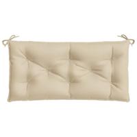VidaXL Tuinbankkussens 2 st 100x50x7 cm oxford stof beige - thumbnail