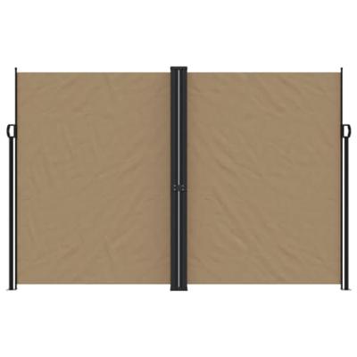 Windscherm uittrekbaar 220x1000 cm taupe