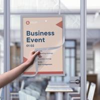 Europel zelfklevend kader ft A3, zilver, pak van 2 stuks - thumbnail