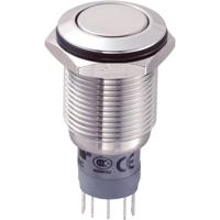 TRU COMPONENTS 701954 LAS2GQF-11/S/P Vandalismebestendige druktoets 250 V/AC 3 A 1x aan/(aan) Moment 1 stuk(s) - thumbnail