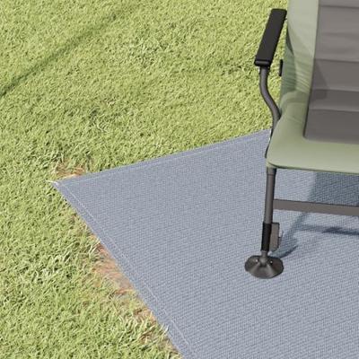 VidaXL Tenttapijt blauw en grijs 200 x 200 cm polyetheen