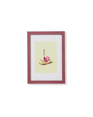 HEMA Fotolijst 10x15cm hout dun (bordeauxrood)