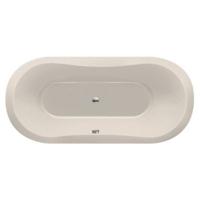 Ligbad Inbouw Xenz Gomera Ovaal 1-2 Persoons Duobad 90x190x49cm Acryl Pergamon Hoogglans met Poten - thumbnail