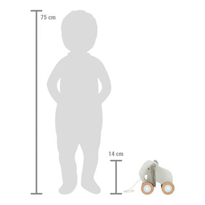 Small Foot - houten trekolifant met knisperende oren