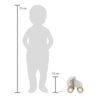 Small Foot - houten trekolifant met knisperende oren - thumbnail