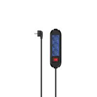 Hama 00223043 Stekkerdoos met schakelaar Zwart/blauw Randaarde stekker 1 stuk(s) - thumbnail