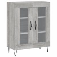 Dressoir 69,5x34x90 cm bewerkt hout grijs sonoma eikenkleurig - thumbnail