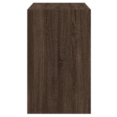 Schoenenkast 80x42x69 cm bewerkt hout bruin eikenkleur