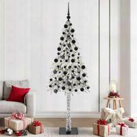 VidaXL Kerstboom met 300 led met standaard wit 210 cm pe en staal - thumbnail