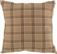 Kussen geruit textiel beige 45x45x14 cm Jolipa - Hortus - thumbnail