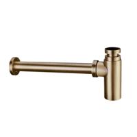 Salenzi Bekersifon Giro Gegalvaniseerd Geborsteld Messing Goud - thumbnail