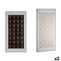Canvas Gift Decor Geometrisch 61,5 x 3 x 121,5 cm (2 Stuks) - thumbnail