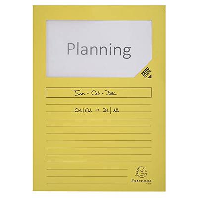 Exacompta L-map met venster Forever, pak van 100 stuks, geel