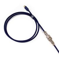 Keychron opgerolde Aviator-kabel - Mechanische toetsenbordkabel, Type-C, 5-pins (GX12), Blauw - thumbnail
