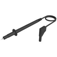 Veiligheid tips [bar plug 4mm - sonde] 1.00m zwart SKS Hirschmann PL 2600 S W sw - thumbnail