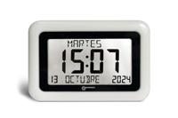 Geemarc 1558322 Kwarts Zendgestuurde klok Wit - thumbnail