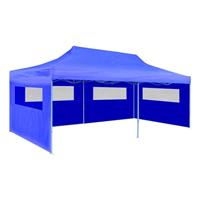 Partytent pop-up inklapbaar 3x6 m blauw - thumbnail