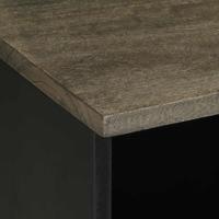 Tv-meubel 80x33x46 cm massief mangohout zwart - thumbnail