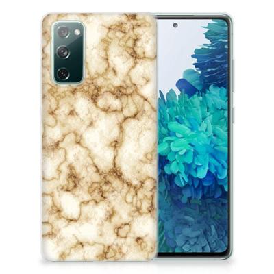 Samsung Galaxy S20 FE | TPU | Siliconen hoesje | Marmer Goud