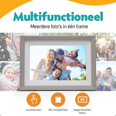 Pora&Co Digital Photo Frame 10 inch Silver / White