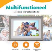 Pora&Co Digital Photo Frame 10 inch Silver / White - thumbnail