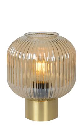 Lucide MALOTO - Tafellamp - Ø 20 cm - 1xE27 - Amber