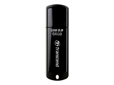 Transcend JetFlash® 350 USB-stick 64 GB Zwart TS64GJF350 USB-A 2.0 Transcend JetFlash® 350 USB-stick 64 GB Zwart TS64GJF350 USB-A 2.0