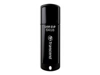 Transcend JetFlash® 350 USB-stick 64 GB Zwart TS64GJF350 USB-A 2.0 - thumbnail