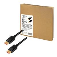 LogiLink DisplayPort AV Aansluitkabel [1x DisplayPort - 1x DisplayPort] 10 m Zwart - thumbnail
