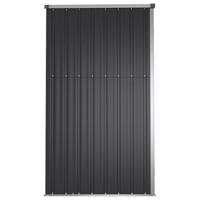 VidaXL Tuinschuur 161x89x161 cm gegalvaniseerd staal antracietkleurig - thumbnail