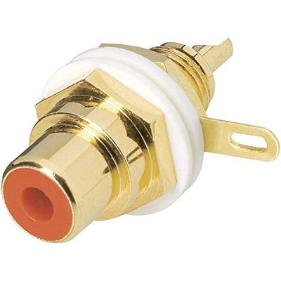 BKL ELECTRONIC Cinch/RCA-bus, verticaal, 0101144-C. Aantal polen (nummer): 2 rood, 1 stuk