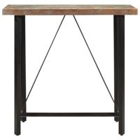 Bartafel 110x55x107 cm massief gerecycled hout en ijzer - thumbnail