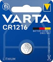 Varta Knoopcel CR1216 3 V 1 stuk(s) 27 mAh Lithium LITHIUM Coin CR1216 Bli 1 - thumbnail