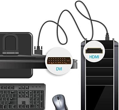 Techly ICOC-HDMI-D-100 10m DVI-D DVI-D zwart videokabel-adapter