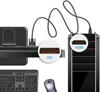 Techly ICOC-HDMI-D-100 10m DVI-D DVI-D zwart videokabel-adapter - thumbnail