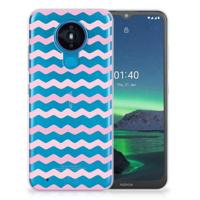 Nokia 1.4 | TPU bumper | Waves Roze - thumbnail