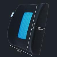 Lendenkussen + Gel - KINE TRAVEL - 169821 - Zwart en blauw - thumbnail