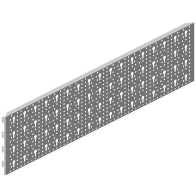 Stahl-Lochplatte Material STA weiß L.800mm B.200mm Element-System