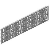 Stahl-Lochplatte Material STA weiß L.800mm B.200mm Element-System - thumbnail