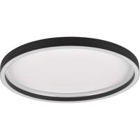 LED Plafondlamp Rond 20W Warm Wit 3000K - Mat Zwart Metaal - thumbnail