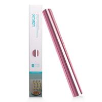 LOKLiK • permanent zelfklevend vinyl spiegelglans metallic rose gold 30,5x180cm - thumbnail