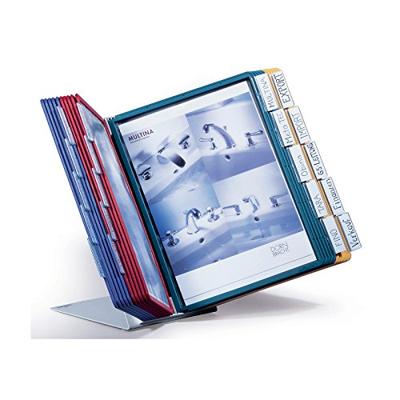 Durable Standaard voor bureaustandaard VARIO TABLE 20 - 5699 Donkerblauw, Geel, Groen, Rood DIN A4 Aantal meegeleverde displaypanels 20