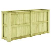 Plantenbak verhoogd 196x50x100 cm geïmpregneerd grenenhout - thumbnail