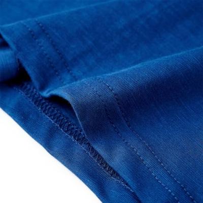 Kindershirt 128 donkerblauw - thumbnail