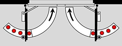 dormakaba glijarm-sluitvolgorderegelaar - GSR/EMF 2 / V - t.b.v. TS 91 / 92 /93 - zilver