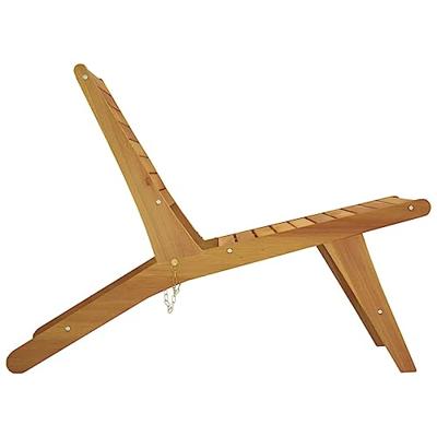 Tuinstoel massief teakhout